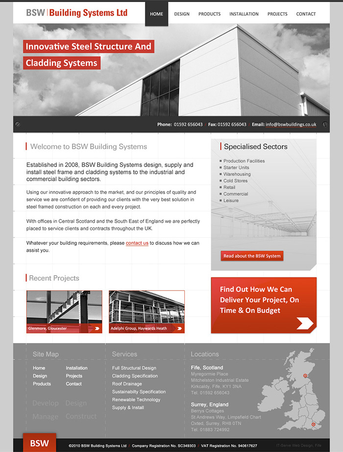 BSW Building Systems home page